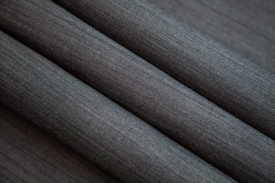Super 150's Wool Grey Sharkskin