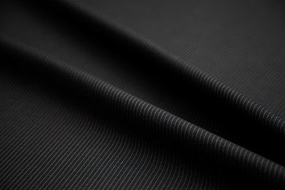 Super 150's Wool Charcoal Pinstripe